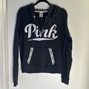 PINK Victoria's Secret Black Bomber Jacket